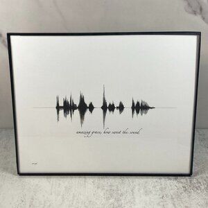 Amazing Grace, How Sweet The Sound Soundwave 8x10 Contemporary Frame